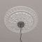 Ekena Millwork Warsaw Ceiling Medallion (Fits Canopies up to 3 1/2"), 18"OD x 3 1/2"ID x 1 3/8"P, Primed White CM18WA - alternate 6